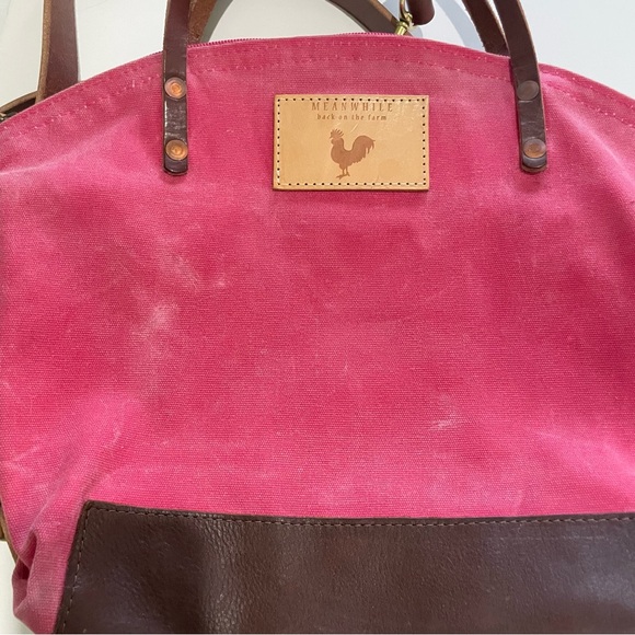 Pink Waxed Canvas Backpack - Picture 5 of 16